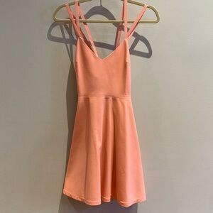 Elizabeth and James light coral dress